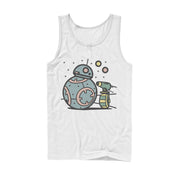 Men's Star Wars: The Rise of Skywalker Droid Cuties  Adult Tank Top