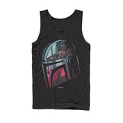 Men's Star Wars: The Mandalorian Helmet Reflection  Adult Tank Top