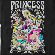 Men's Disney Princess Sketch Poster  Adult T-Shirt