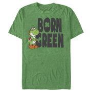 Men's Nintendo Super Mario Yoshi St. Patrick's Born  Adult T-Shirt