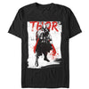 Men's Marvel Thor Paint Splatter Print  Adult T-Shirt