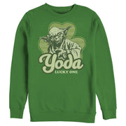 Men's Star Wars St. Patrick's Day Yoda Lucky One  Adult Sweatshirt