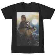 Men's Star Wars The Force Awakens Chewbacca Bowcaster  Adult T-Shirt