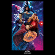 Men's Marvel Doctor Strange in the Multiverse of Madness Group Poster  Adult T-Shirt