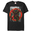 Men's Marvel Cable Grayscale X Symbol  Adult T-Shirt