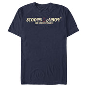 Men's Stranger Things Scoops Ahoy Nautical Logo  Adult T-Shirt