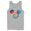 Men's Mickey & Friends Rainbow Tie-Dye Mickey Mouse Logo  Adult Tank Top