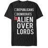 Men's Lost Gods Election Vote Alien Overlords  Adult T-Shirt