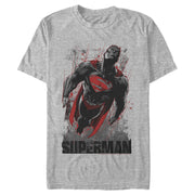 Men's Superman Flight Looking On  Adult T-Shirt