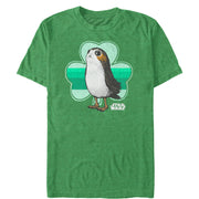 Men's Star Wars The Last Jedi St. Patrick's Day Porg Shamrock  Adult T-Shirt