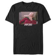 Men's Star Trek: The Next Generation Captain Picard Palm to Face Meme  Adult T-Shirt