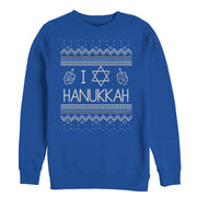 Men's CHIN UP Hanukkah Ugly Sweater  Adult Sweatshirt