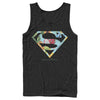 Men's Superman Tropical Shield Logo  Adult Tank Top