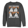 Men's Star Wars The Last Jedi Halloween Porg Boo With You  Adult Sweatshirt