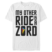 Men's Power Rangers Other Ride is a Zord  Adult T-Shirt