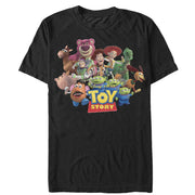 Men's Toy Story Character Logo Scene  Adult T-Shirt