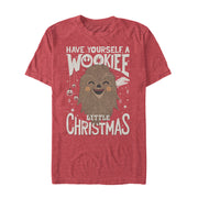 Men's Star Wars Christmas Have Yourself a Wookie  Adult T-Shirt