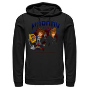 Men's Kingdom Hearts 2 Keyblade Masters  Adult Pull Over Hoodie