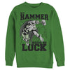 Men's Marvel St. Patrick's Day Thor My Hammer Needs No Luck  Adult Sweatshirt