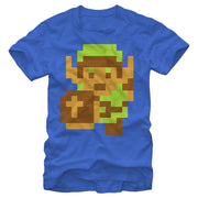 Men's Nintendo Legend of Zelda Pixel Link  Adult T-Shirt