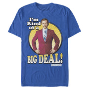 Men's Anchorman Ron Burgundy Circle  Adult T-Shirt