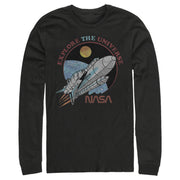 Men's NASA Explore The Universe Circle Portrait  Adult Long Sleeve Shirt