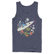 Men's Lilo & Stitch Tropical Waves  Adult Tank Top