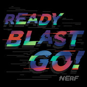 Men's Nerf Gradient Ready Blast Go  Adult T-Shirt