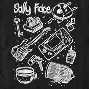 Men's Sally Face Icon Doodles  Adult T-Shirt