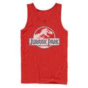 Men's Jurassic Park Vintage Logo  Adult Tank Top