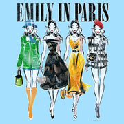 Men's Emily in Paris Fashion Sketches  Adult T-Shirt