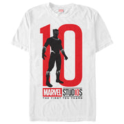 Men's Marvel 10 Anniversary Panther  Adult T-Shirt