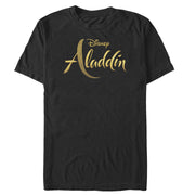 Men's Aladdin Script Logo  Adult T-Shirt