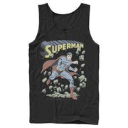 Men's Superman Hero Smash Barriers  Adult Tank Top