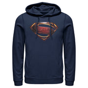 Men's Zack Snyder Justice League Superman Logo  Adult Pull Over Hoodie