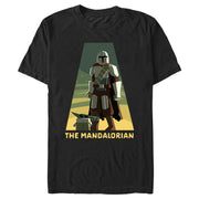 Men's Star Wars: The Mandalorian Din Djarin and Grogu Spotlight  Adult T-Shirt