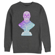 Men's Fortnite Skull Trooper All Hail Glow  Adult Sweatshirt