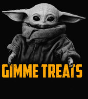 Men's Star Wars: The Mandalorian Halloween Grogu Gimme Treats  Adult T-Shirt