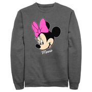 Men's Mickey & Friends Minnie Mouse Portrait  Adult Sweatshirt