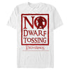 Men's The Lord of the Rings Fellowship of the Ring No Dwarf Tossing  Adult T-Shirt