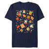 Men's Star Wars: The Mandalorian Halloween Candy Collage  Adult T-Shirt