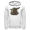 Men's Star Wars: The Mandalorian The Child Portrait  Adult Pull Over Hoodie