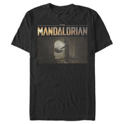 Men's Star Wars: The Mandalorian The Child Bounty Logo Silhouette  Adult T-Shirt