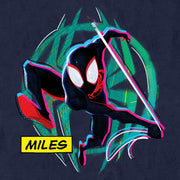 Men's Marvel Spider-Man: Across the Spider-Verse Miles Logo  Adult T-Shirt