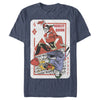 Men's Batman Harley Quinn Joker Poker Card  Adult T-Shirt