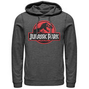 Men's Jurassic Park Circle Logo  Adult Pull Over Hoodie