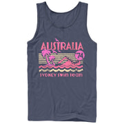 Men's Lost Gods Australia Swim Team  Adult Tank Top