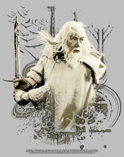 Men's The Lord of the Rings Fellowship of the Ring Gandalf Ready for Battle  Adult T-Shirt