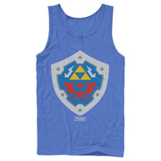 Men's Nintendo Legend of Zelda Link's Awakening Hylian Shield  Adult Tank Top