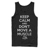 Men's Jurassic Park Keep Calm and Don't Move a Muscle  Adult Tank Top